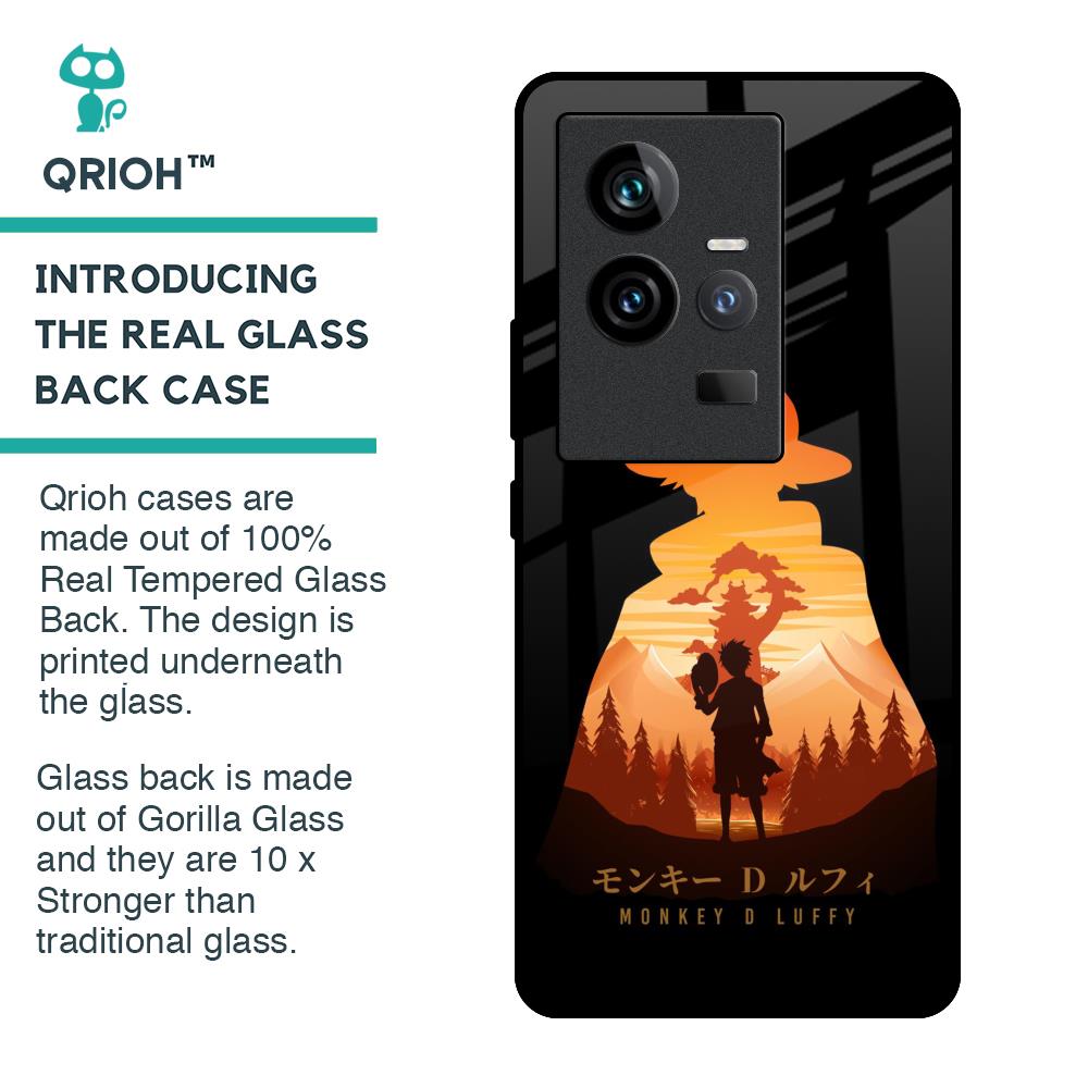 Luffy One Piece Glass Case for iQOO 11