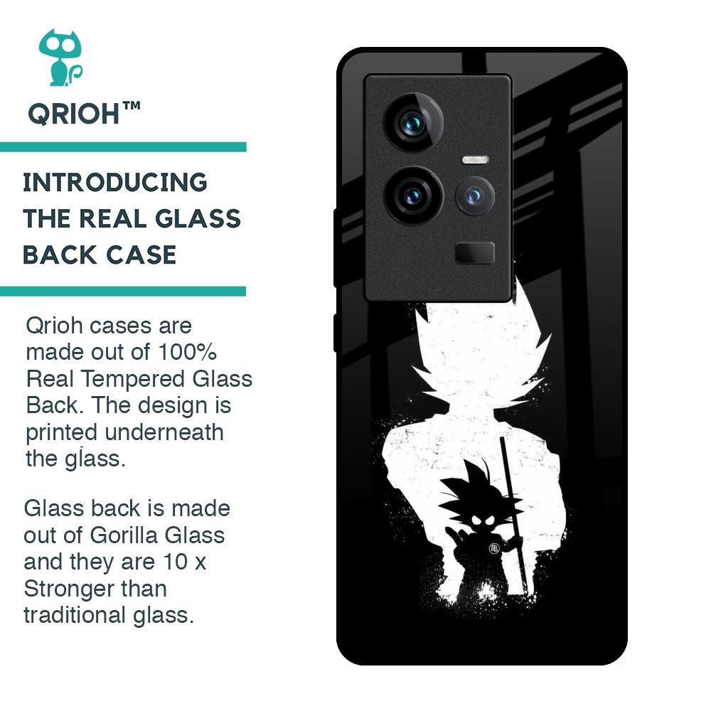 Monochrome Goku Glass Case for iQOO 11