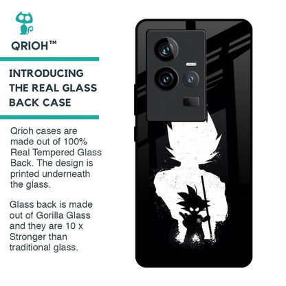 Monochrome Goku Glass Case for iQOO 11
