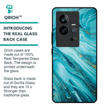 Ocean Marble Glass Case for iQOO 11