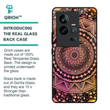 Floral Mandala Glass Case for iQOO 11