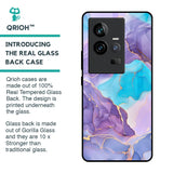 Alcohol ink Marble Glass Case for iQOO 11