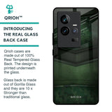 Green Leather Glass Case for iQOO 11