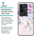 Elegant Floral Glass Case for iQOO 11