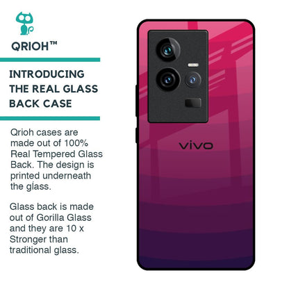 Wavy Pink Pattern Glass Case for iQOO 11