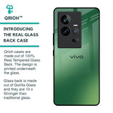 Green Grunge Texture Glass Case for iQOO 11