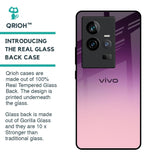 Purple Gradient Glass case for iQOO 11
