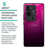 Purple Ombre Pattern Glass Case for iQOO 11
