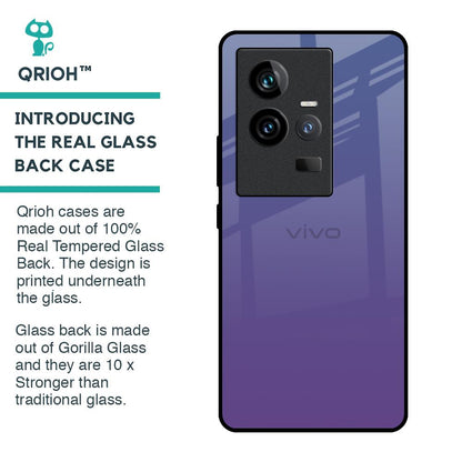 Indigo Pastel Glass Case For iQOO 11