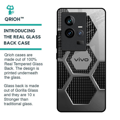 Hexagon Style Glass Case For iQOO 11