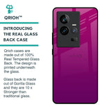 Magenta Gradient Glass Case For iQOO 11