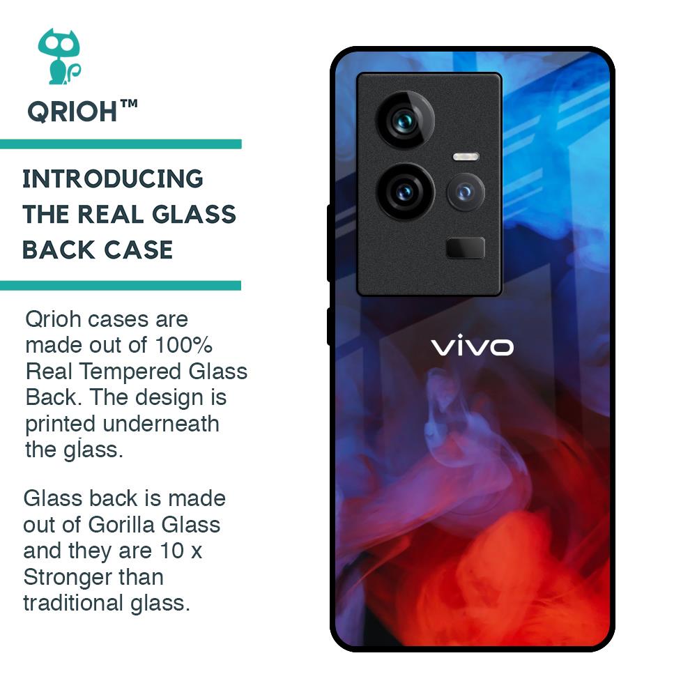 Dim Smoke Glass Case for iQOO 11