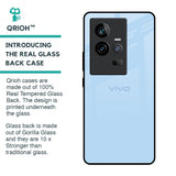 Pastel Sky Blue Glass Case for iQOO 11