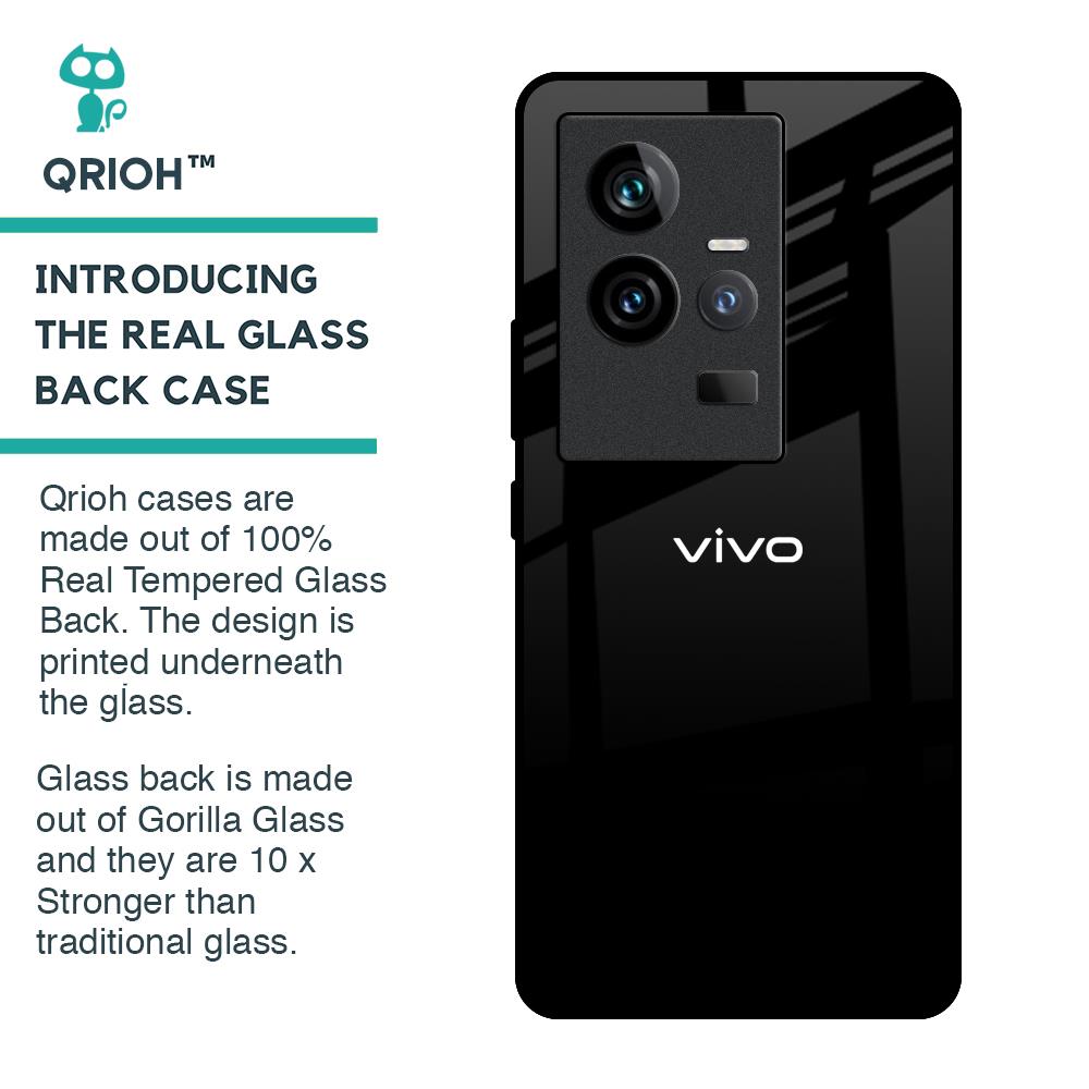 Jet Black Glass Case for iQOO 11