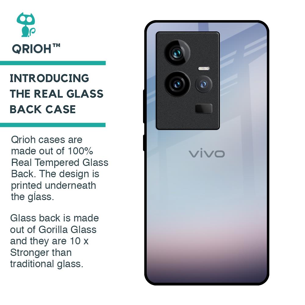 Light Sky Texture Glass Case for iQOO 11