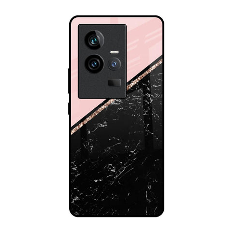 Marble Texture Pink iQOO 11 Glass Cases & Covers Online