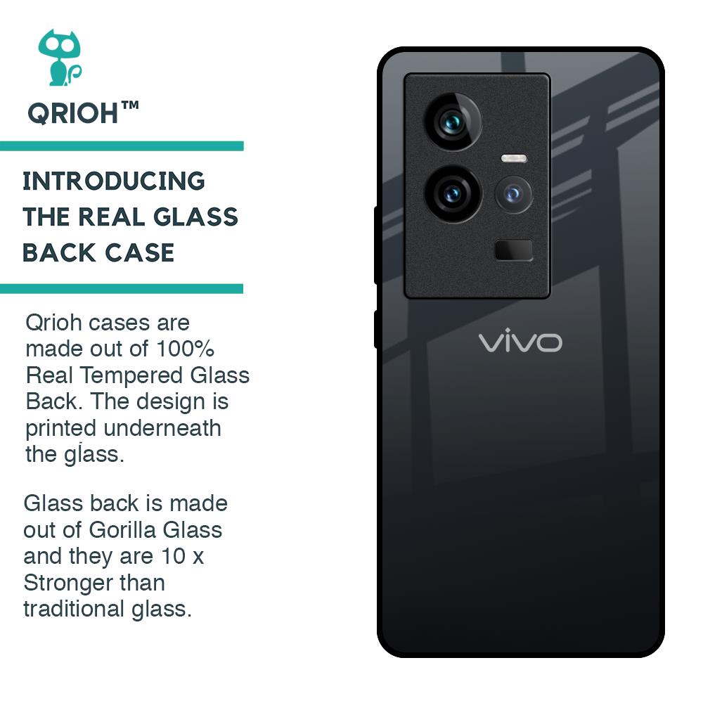 Stone Grey Glass Case For iQOO 11