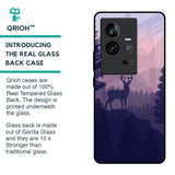 Deer In Night Glass Case For iQOO 11