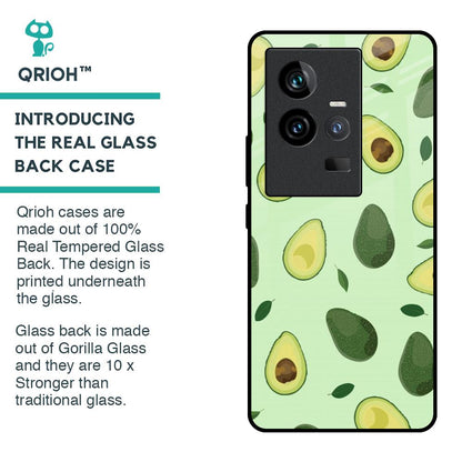 Avocado Green Glass Case For iQOO 11