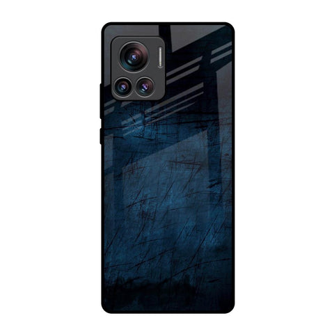 Dark Blue Grunge Motorola Edge 30 Ultra Glass Back Cover Online