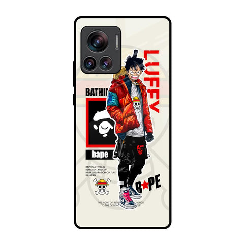 Bape Luffy Motorola Edge 30 Ultra Glass Back Cover Online