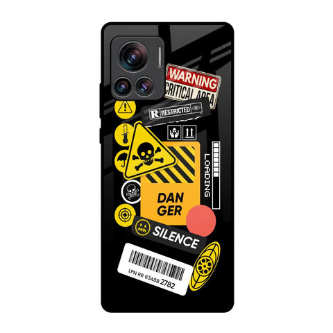 Danger Signs Motorola Edge 30 Ultra Glass Back Cover Online