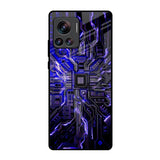 Techno Color Pattern Motorola Edge 30 Ultra Glass Back Cover Online