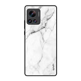 Modern White Marble Motorola Edge 30 Ultra Glass Back Cover Online