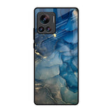 Blue Cool Marble Motorola Edge 30 Ultra Glass Back Cover Online