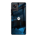 Polygonal Blue Box Motorola Edge 30 Ultra Glass Back Cover Online