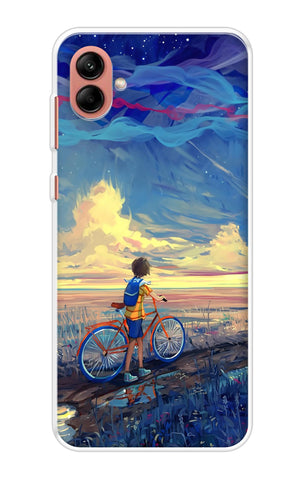 Riding Bicycle to Dreamland Samsung Galaxy A04 Back Cover
