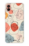 Abstract Faces Samsung Galaxy A04 Back Cover