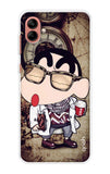 Nerdy Shinchan Samsung Galaxy A04 Back Cover