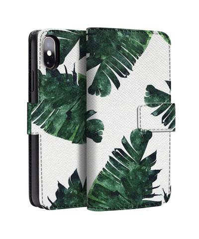 Green Leaf Texture iPhone Flip Cover Online