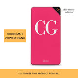 Lavender Initials Customized Power Bank