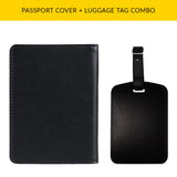 World Traveller Passport & Luggage Tag Combo