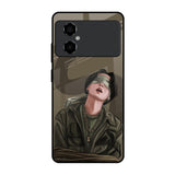 Blind Fold Poco M4 5G Glass Back Cover Online