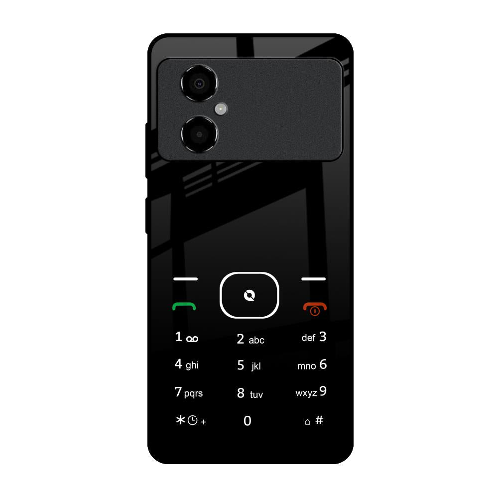 Classic Keypad Pattern Poco M4 5G Glass Back Cover Online