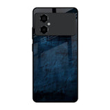 Dark Blue Grunge Poco M4 5G Glass Back Cover Online