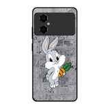 Cute Baby Bunny Poco M4 5G Glass Back Cover Online