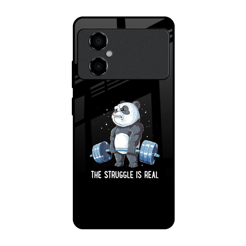 Real Struggle Poco M4 5G Glass Back Cover Online
