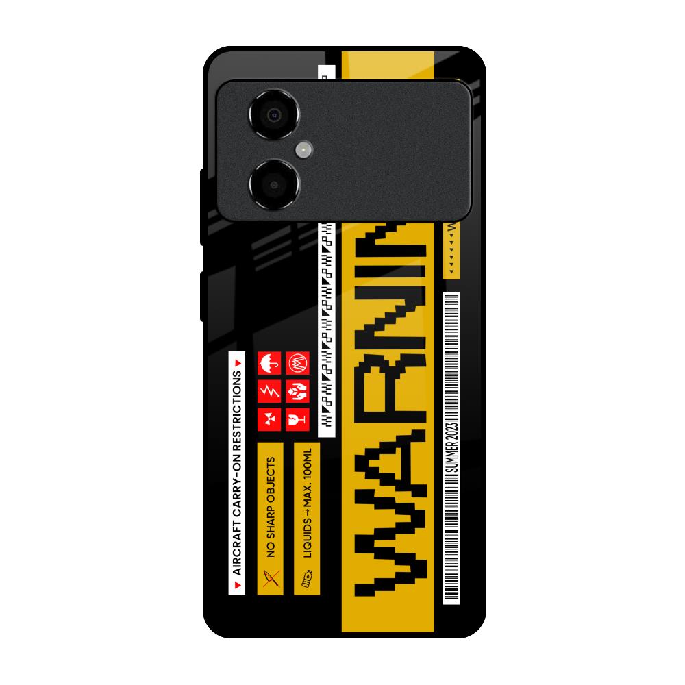 Aircraft Warning Poco M4 5G Glass Back Cover Online