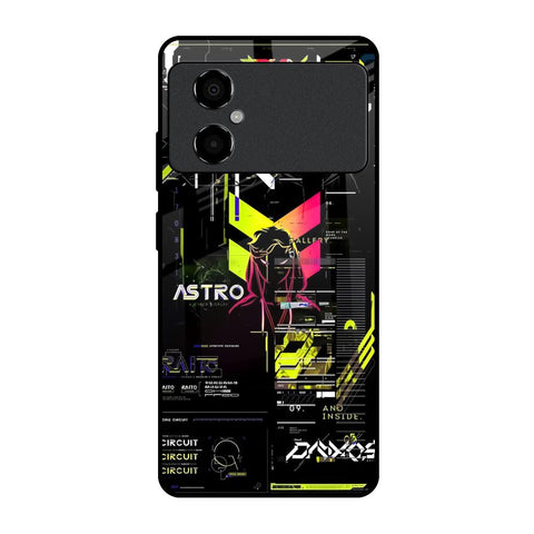 Astro Glitch Poco M4 5G Glass Back Cover Online