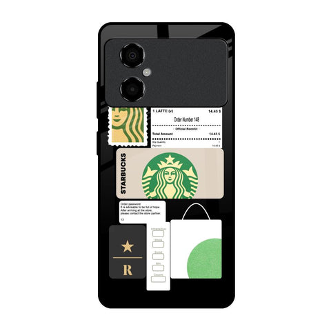 Coffee Latte Poco M4 5G Glass Back Cover Online