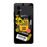 Danger Signs Poco M4 5G Glass Back Cover Online