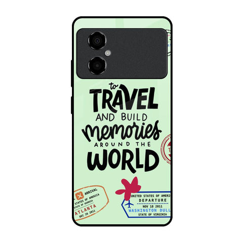 Travel Stamps Poco M4 5G Glass Back Cover Online