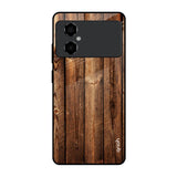 Timber Printed Poco M4 5G Glass Back Cover Online
