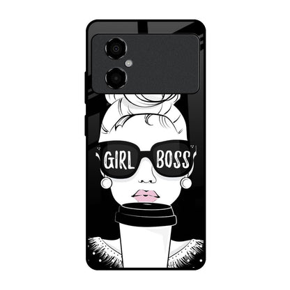 Girl Boss Poco M4 5G Glass Back Cover Online