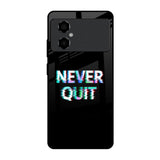 Never Quit Poco M4 5G Glass Back Cover Online