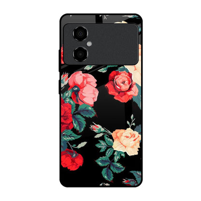 Floral Bunch Poco M4 5G Glass Back Cover Online